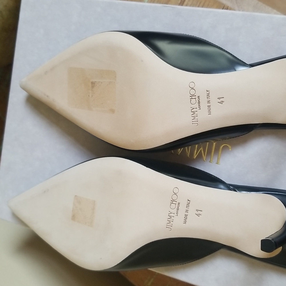 NWOT Jimmy Choo Black Rav 65 Mules - SZ 41 - Picture 10 of 16